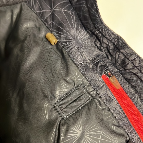 Spyder black starburst snowboard ski jacket size 4 winter coat cold weather - Picture 12 of 16